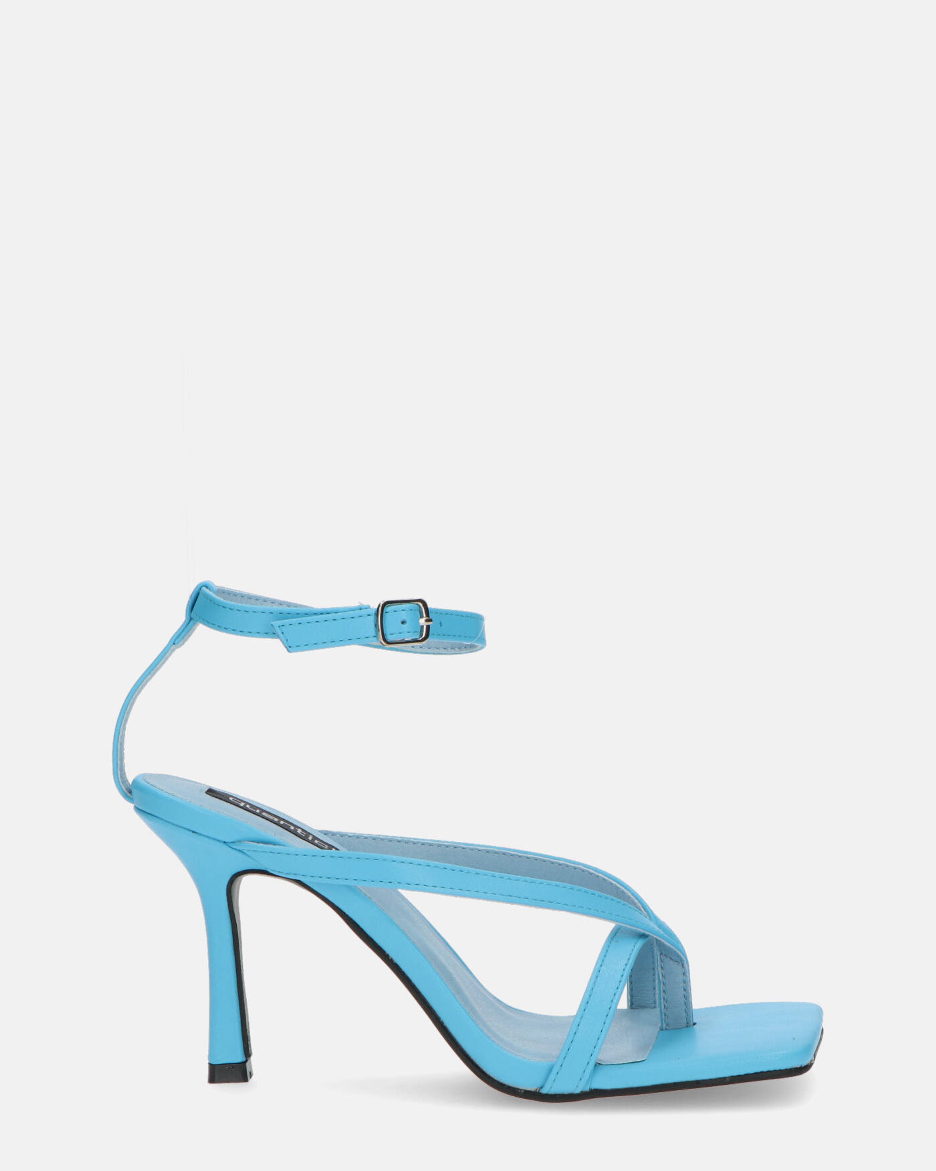 ADELE - sandalo infradito con tacco blu