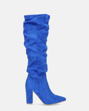 JONITTA - stivale alto con tacco in blu