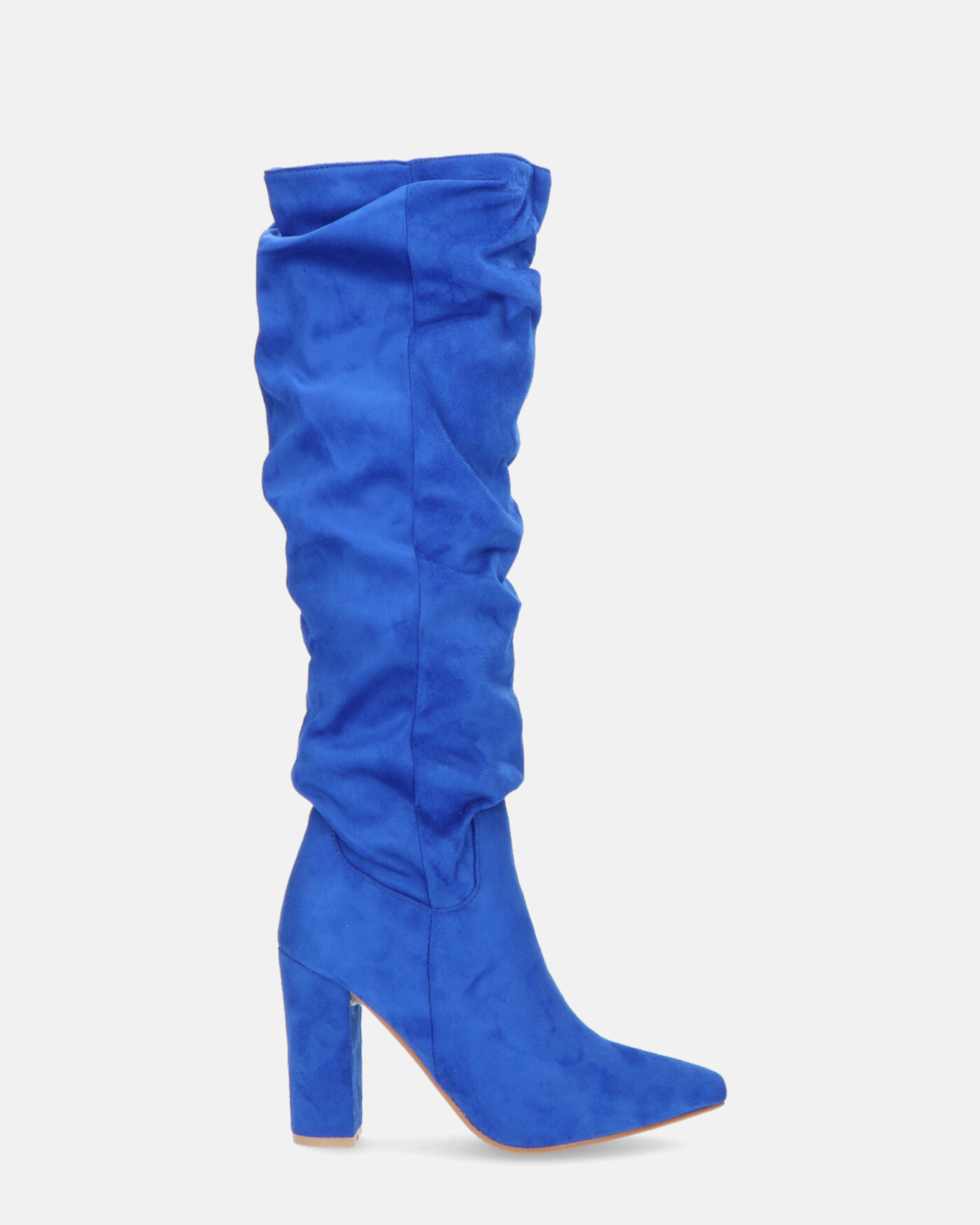 JONITTA - stivale alto con tacco in blu