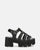 SHERLIE - sandali platform in nero