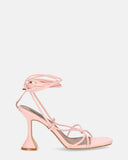 ALICE - tacco in rosa con lacci