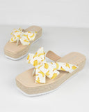 AVICE - sandals in banana print - QUANTICLO