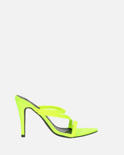JUDY - tacco a spillo giallo fluo