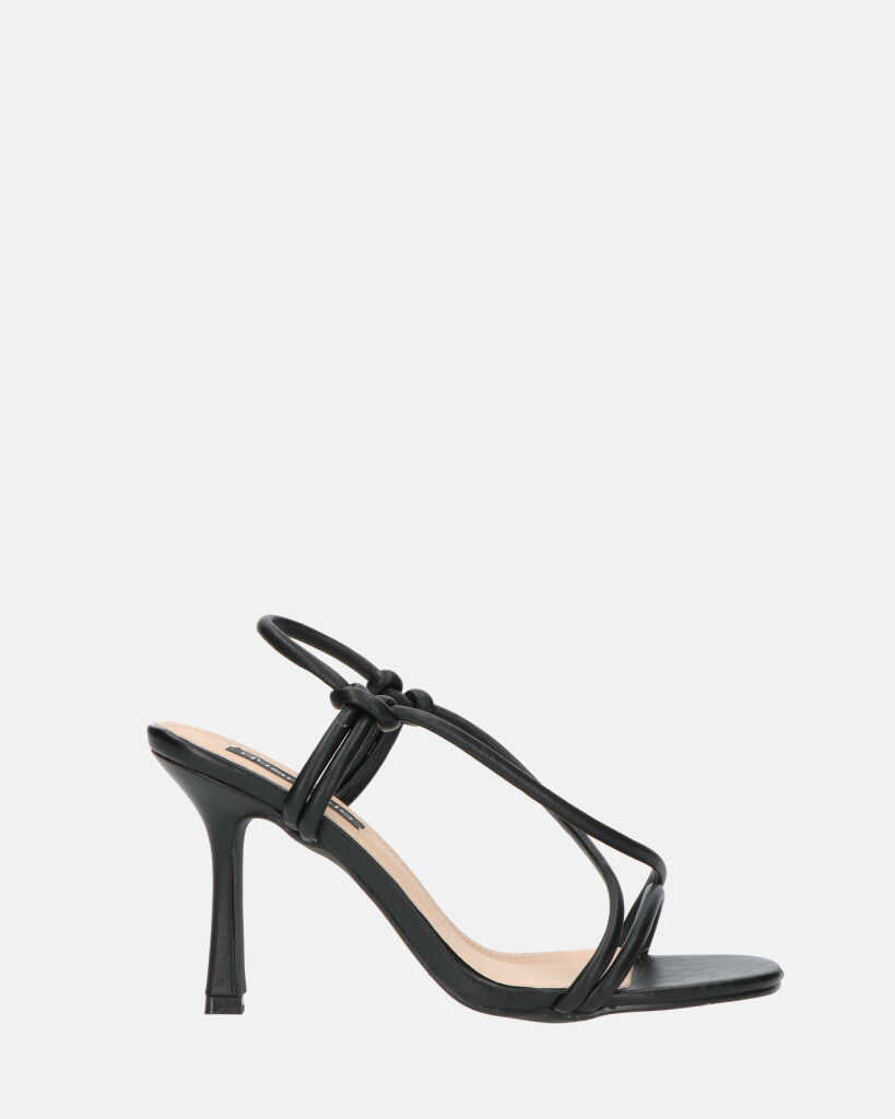 RAFA - sandales à talons en pu noir