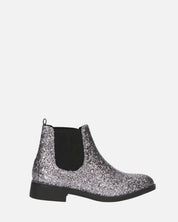 SOPHIE - stivaletto stile chelsea in glitter grigio