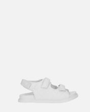 ALIZEE - sandali in ecopelle bianca con effetto padded