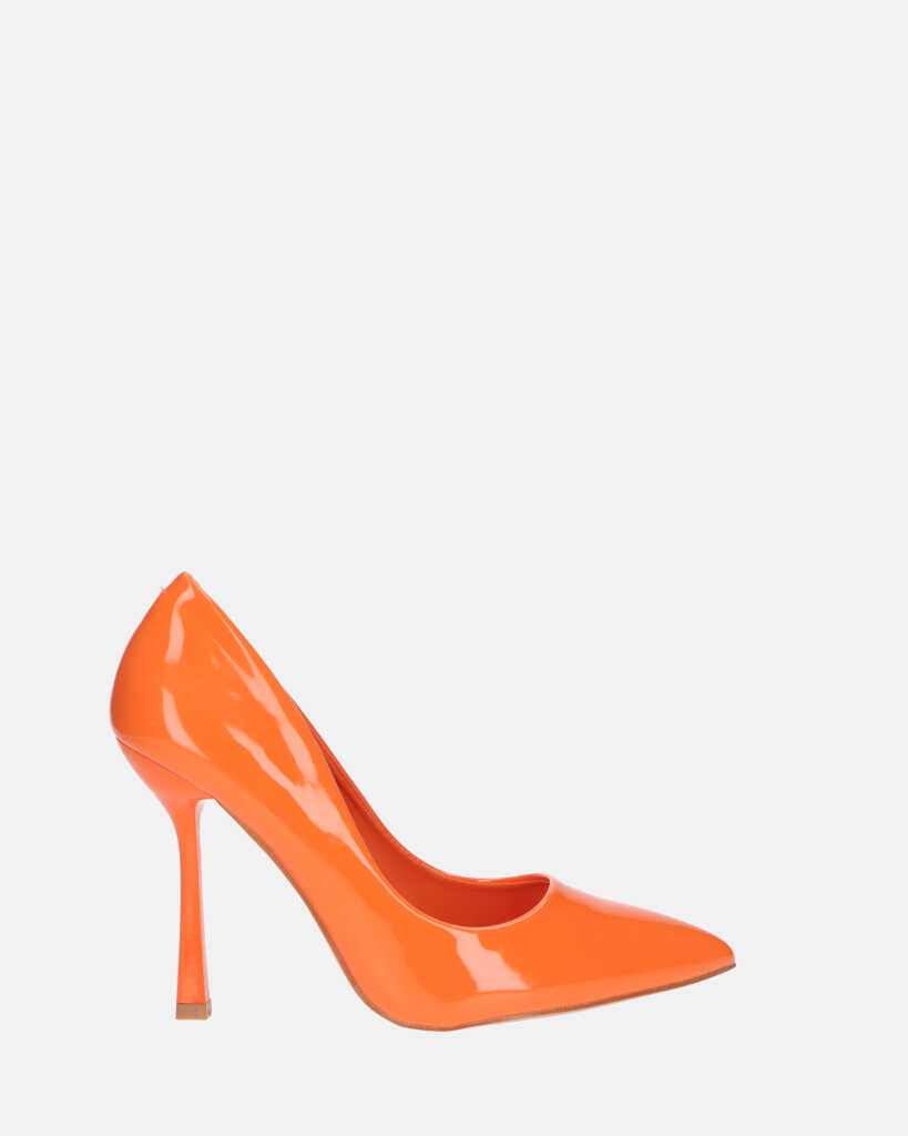 THISBE - decollete in glassy arancio