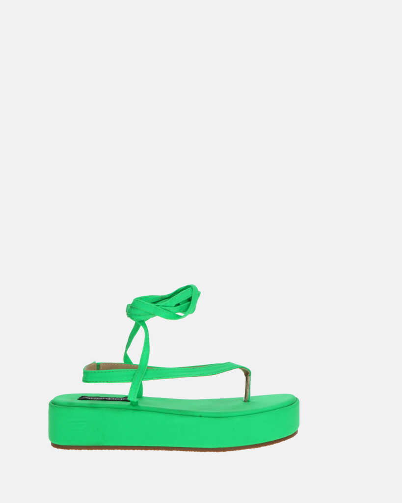 YULIYA - sandali platform verde