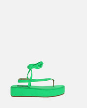YULIYA - sandali platform verde