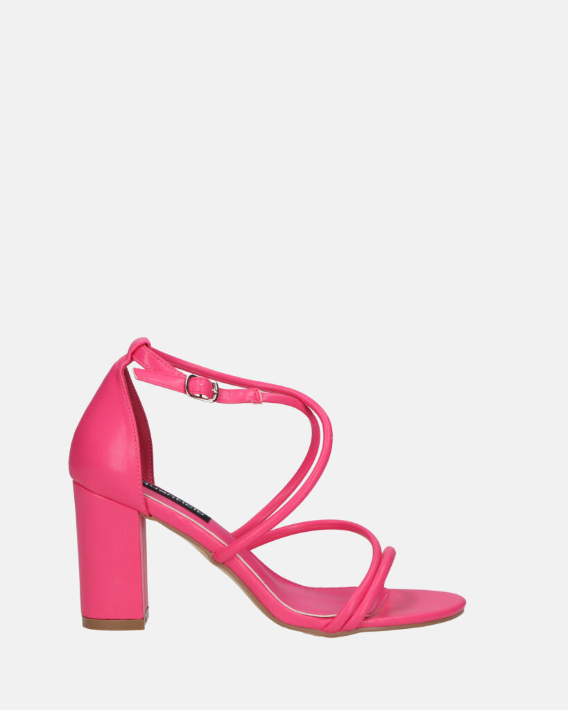 GEA - sandali con tacco in PU fuchsia