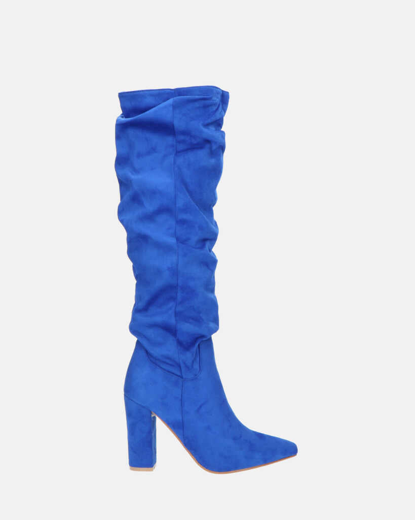 JONITTA - stivale alto con tacco in blu