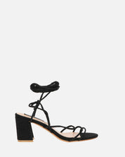 TALIA - sandales à talons en glitter noires