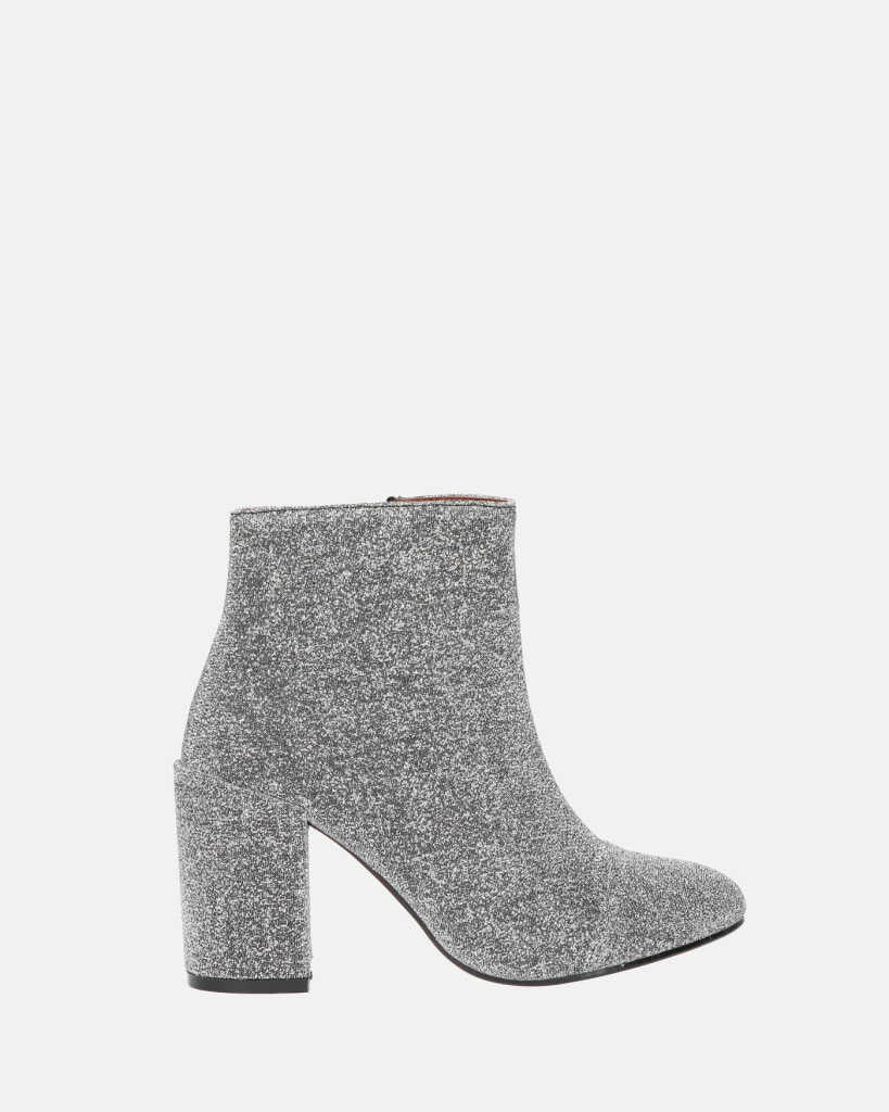 IRENE - stivaletto in glitter grigio