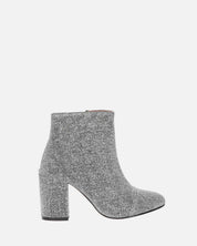 IRENE - stivaletto in glitter grigio