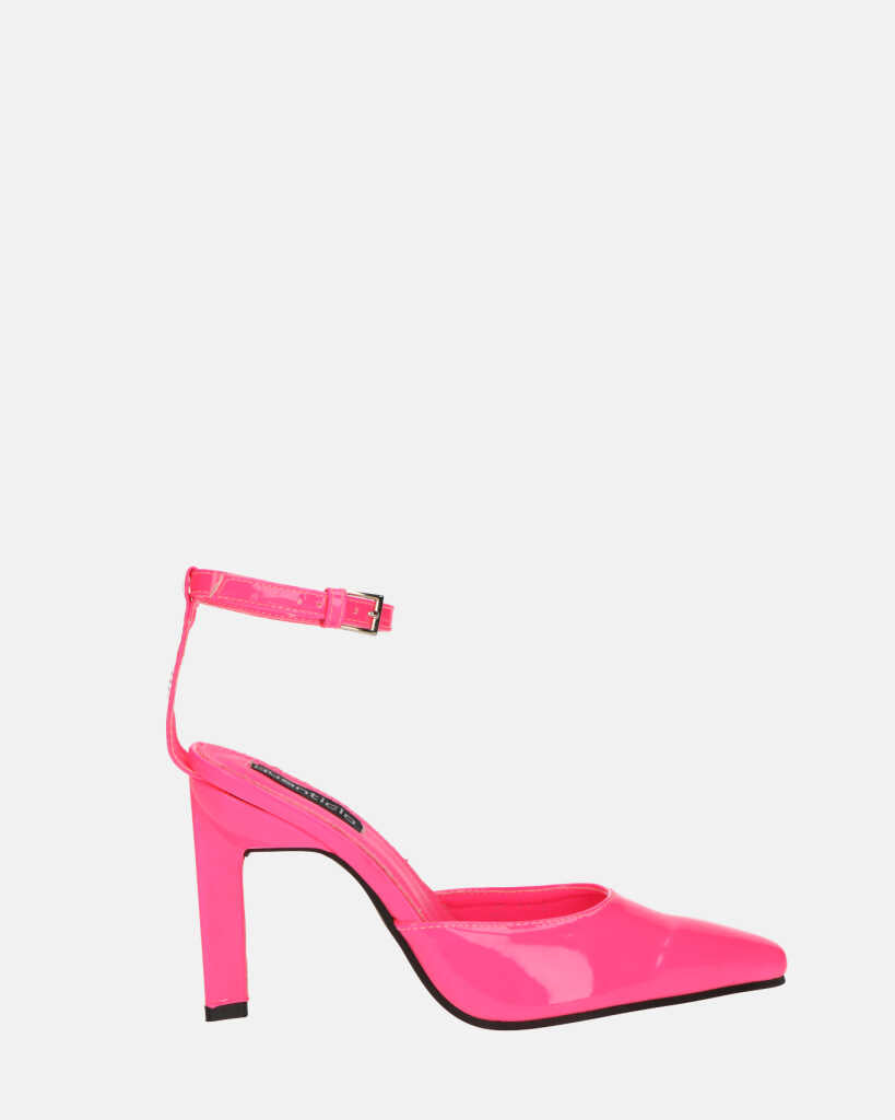 LUDWIKA - scarpe con tacco e cinturino con glassy rosa