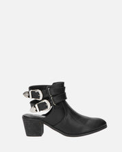 NELL - scarpa con tacco e fibbie in nero