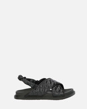 MICH - sandali neri con ecopelle padded