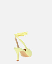 IOLE - escarpins talons aiguille lycra jaune