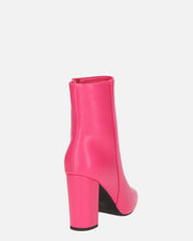 OLIVIA - stivaletti con cerniera in PU fucsia