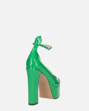 SOLEIL - chaussures à talons en vert glassy