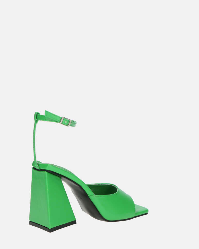 KUBRA - sandali con cinturino in ecopelle verde