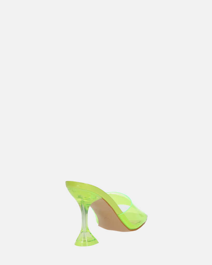 FIAMMA - sandalo con tacco in perspex giallo con suola in PU