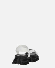 JENNY - sandali bianchi con chiusura in velcro