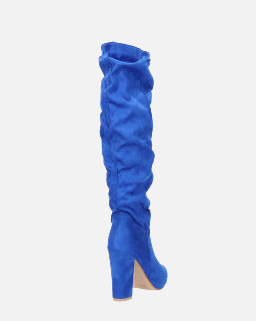 JONITTA - stivale alto con tacco in blu