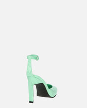 LUDWIKA - chaussures à talon et bride en glassy vert