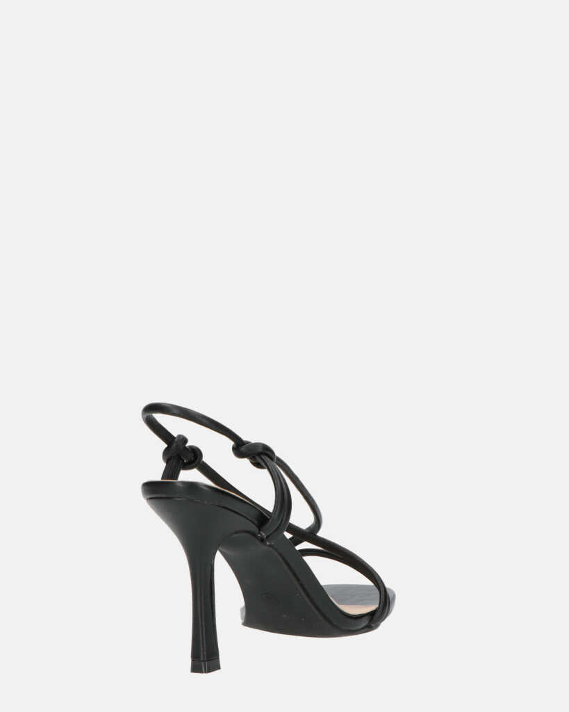 RAFA - sandales à talons en pu noir