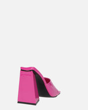 KAMELYA - scarpe con tacco squadrato in glassy viola
