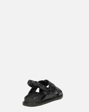 MICH - sandali neri con ecopelle padded