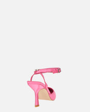 DORIS - scarpe con tacco il lycra rosa e gemme sul cinturino