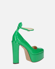 SOLEIL - chaussures à talons en vert glassy