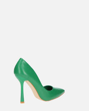 CONSUELO - decollete in PU verde