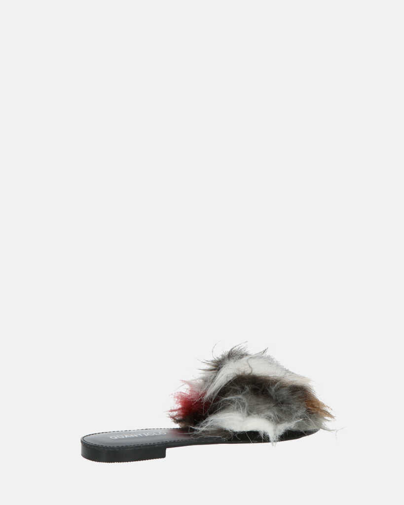 STEFFI - slider in ecopelliccia multicolor