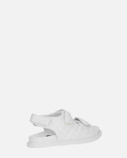 ALIZEE - sandali in ecopelle bianca con effetto padded