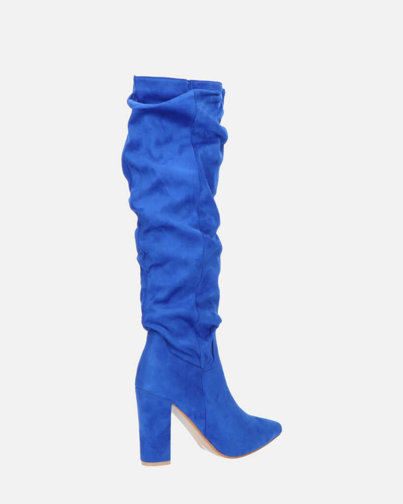 JONITTA - stivale alto con tacco in blu