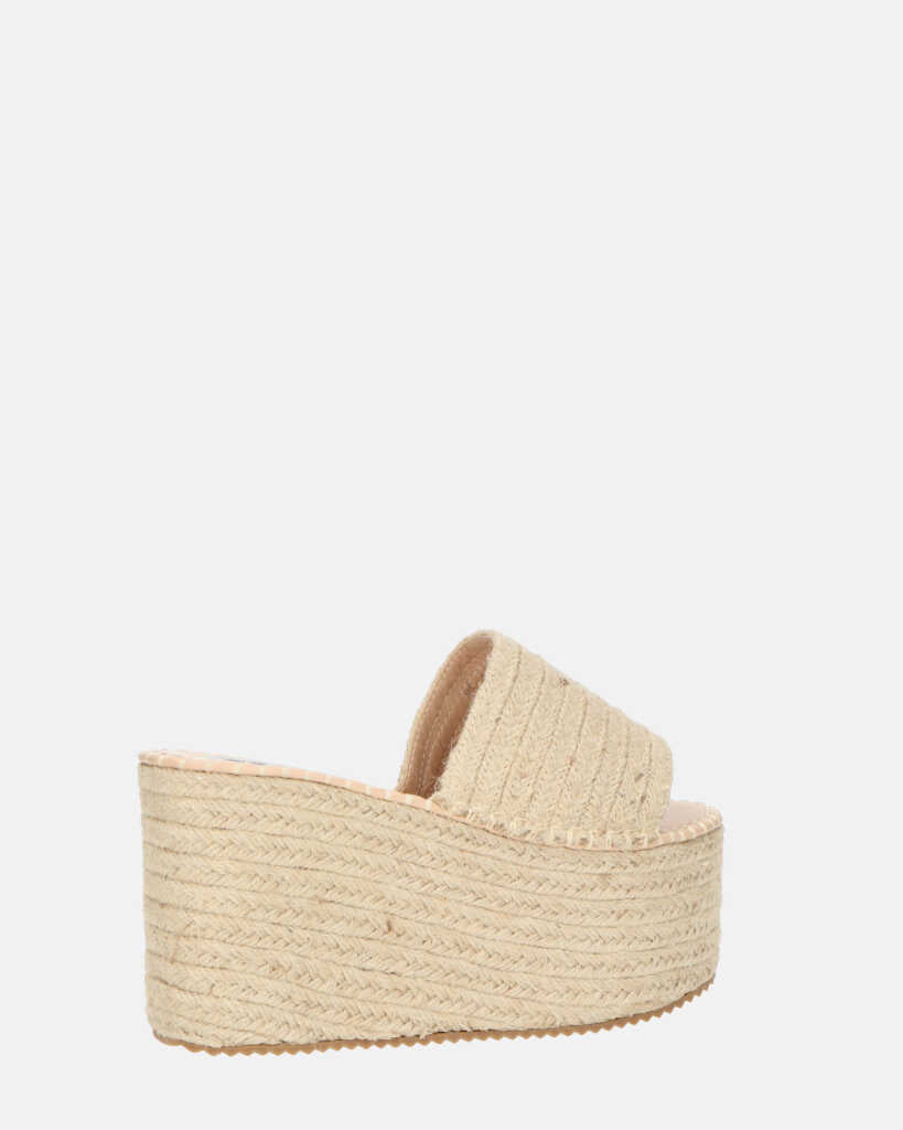 ALEXANDRA - sandalo platform in beige