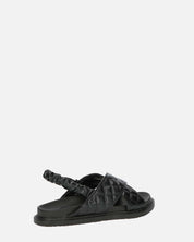 MICH - sandali neri con ecopelle padded