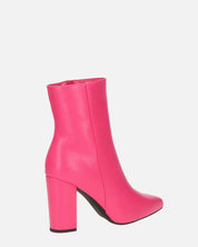 OLIVIA - stivaletti con cerniera in PU fucsia