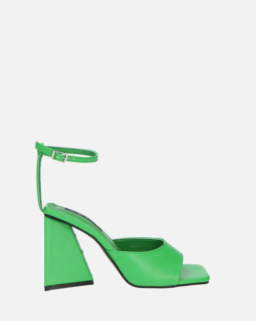 KUBRA - sandali con cinturino in ecopelle verde