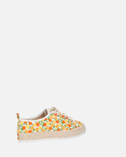 CHALICE - espadrille en imprimé orange