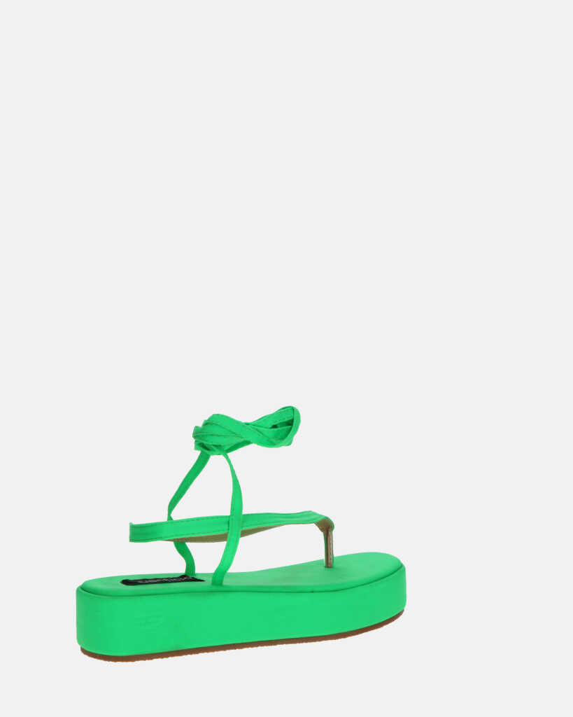 YULIYA - sandali platform verde