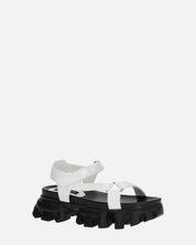 JENNY - sandali bianchi con chiusura in velcro