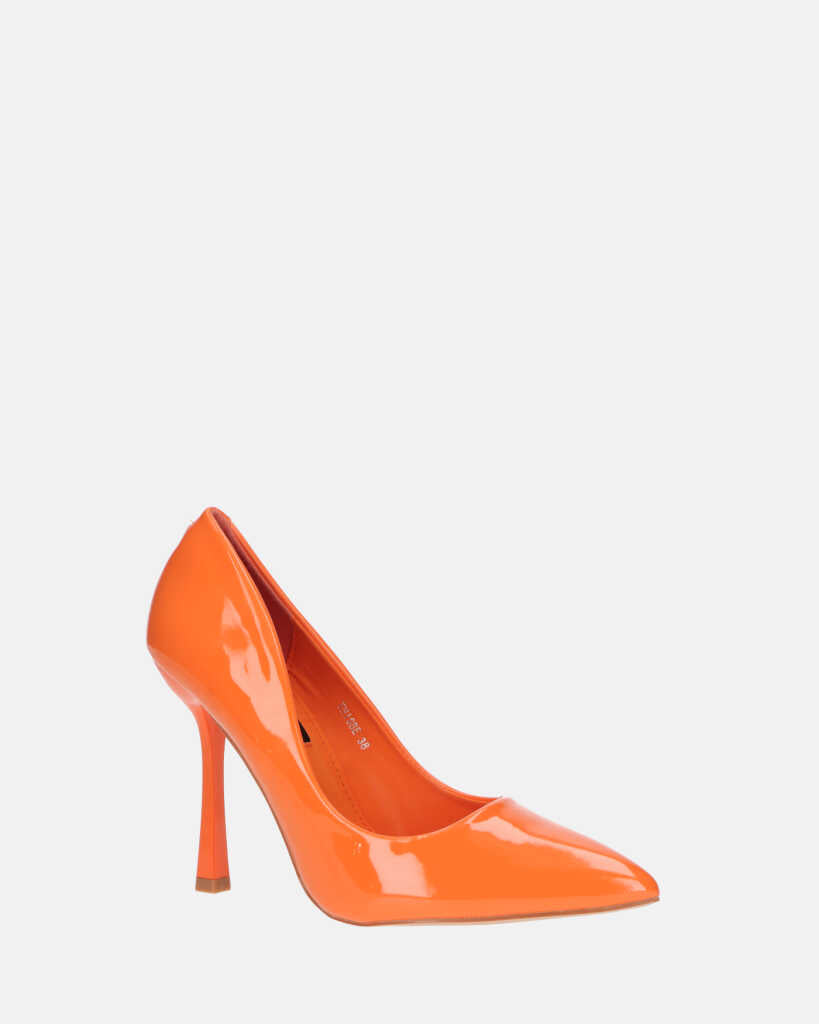THISBE - decollete in glassy arancio