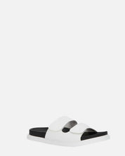 NUHA - sandali bianchi con chiusure in velcro