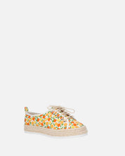 CHALICE - espadrille en imprimé orange