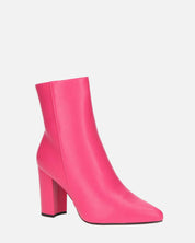 OLIVIA - stivaletti con cerniera in PU fucsia