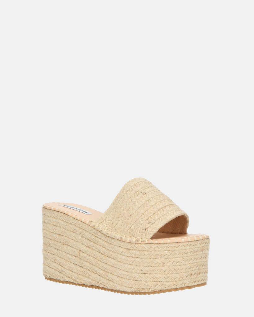 ALEXANDRA - sandalo platform in beige